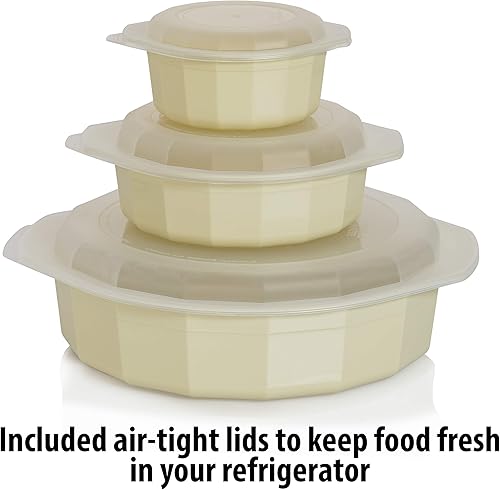 Miniatura 7 de LaCuisine - Juego de utensilios de cocina para microondas, 18 piezas, color blanco