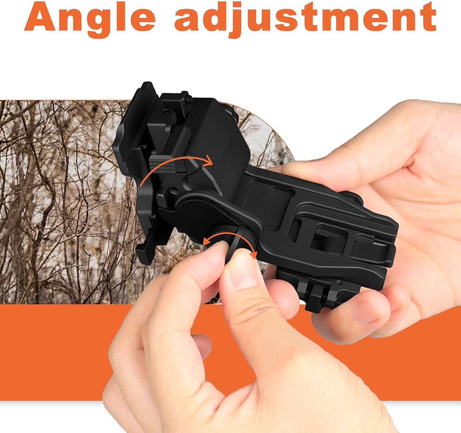 New Metal Multi-Function Foldable Dovetail NVG Bracket and Metal Double Dovetail Helmet Bridge Mount for PVS-18/NVG 30 use for Hunting/Outdoors