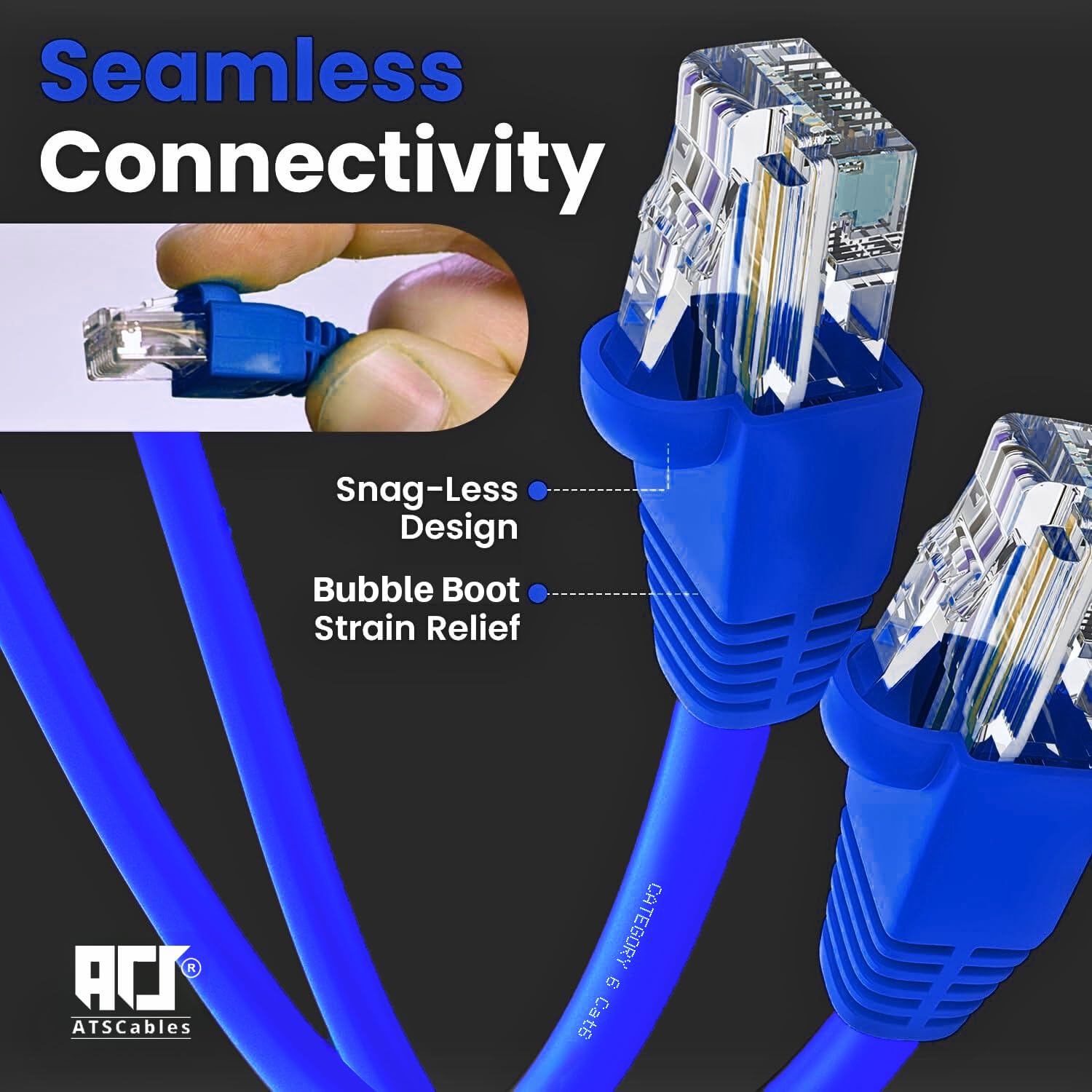 ATS Cables | CAT6 Plenum (CMP) Cable 1000FT | DSX-8000 Certified