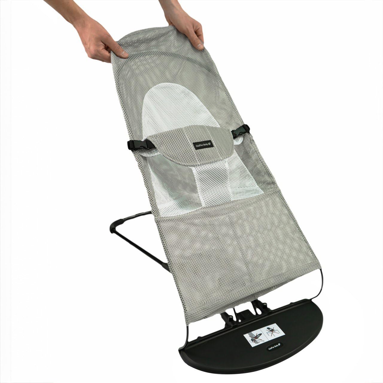 GalPat Baby Bezug für Hängematte, kompatibel mit BabyBjorn und GalPat Baby atmungsaktiv, atmungsaktiv, Grau