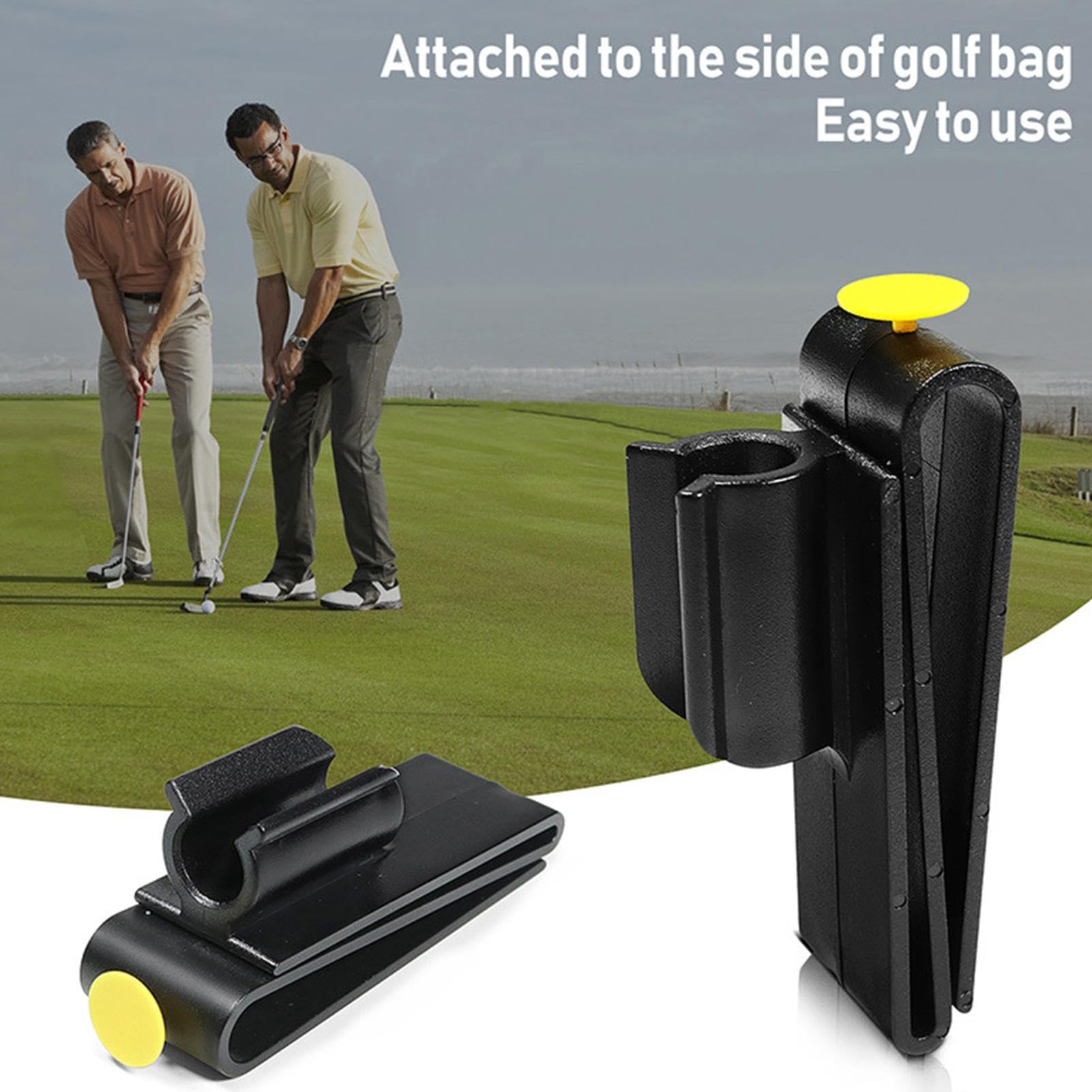 Generico Clip per Borsa da Golf - Porta Clip per Putter 10,01x4,09x3 cm, Materiale ABS Resistente alle intemperie | Morsetto per Putter Compatto per Manico 'Ombrello Bastone per Selfie per