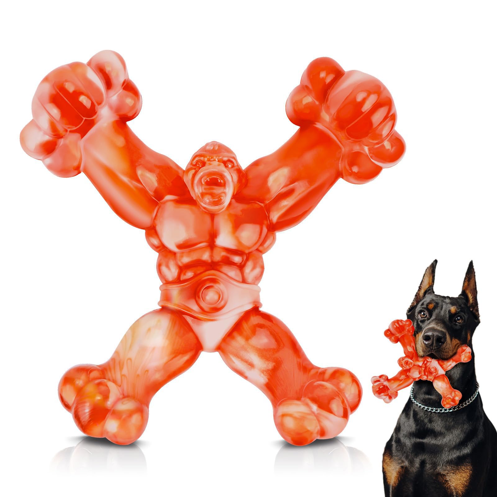 WinTour Ossa di cane per masticatori aggressivi Giocattoli per cani per cani di grossa taglia Interattivi Giocattoli da masticare per cani aggressivi