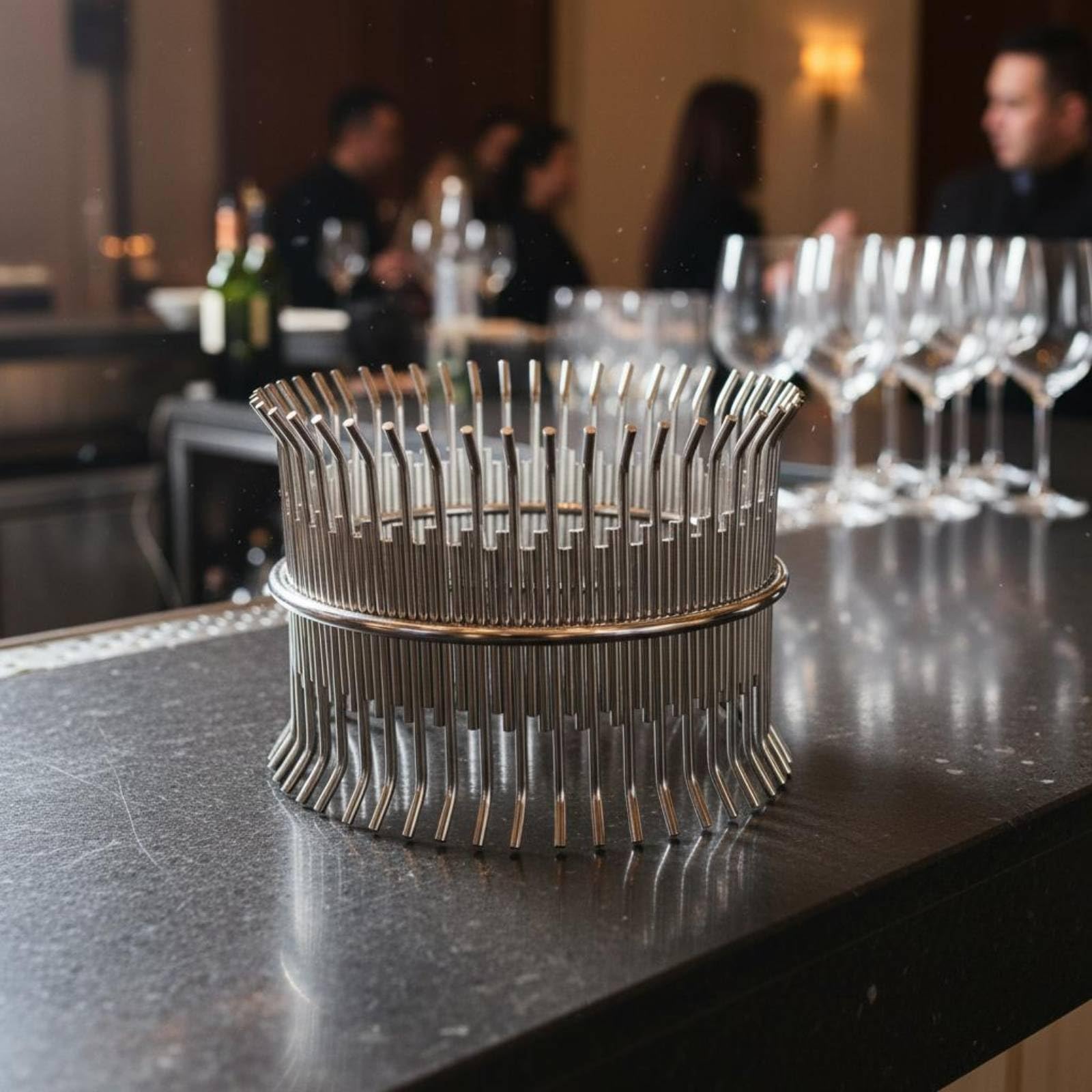 Dessert Display Stand Présentoir Buffet Support Pâtisserie Étagère Gâteau en Acier Inoxydable Structure Ouverte Stable Mise en Scène Soignée des, Argent, Moyen