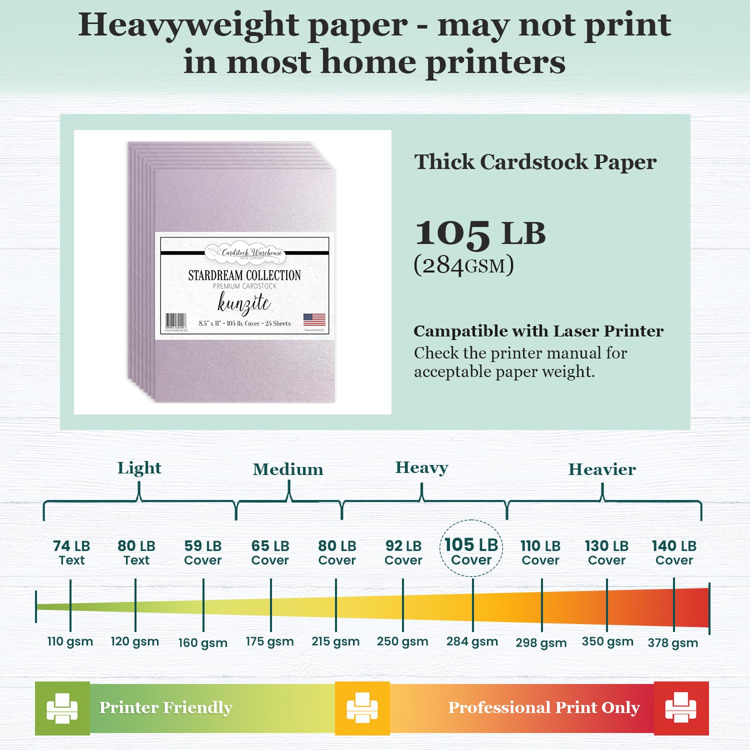 Amazon.co.jp: KUNZITE Stardream メタリックカードストック 8.5インチ