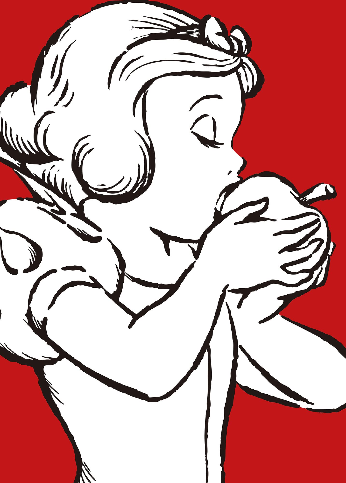 Toile Blanche Neige Komar 50x70 cm pour décorer une chambre d enfant