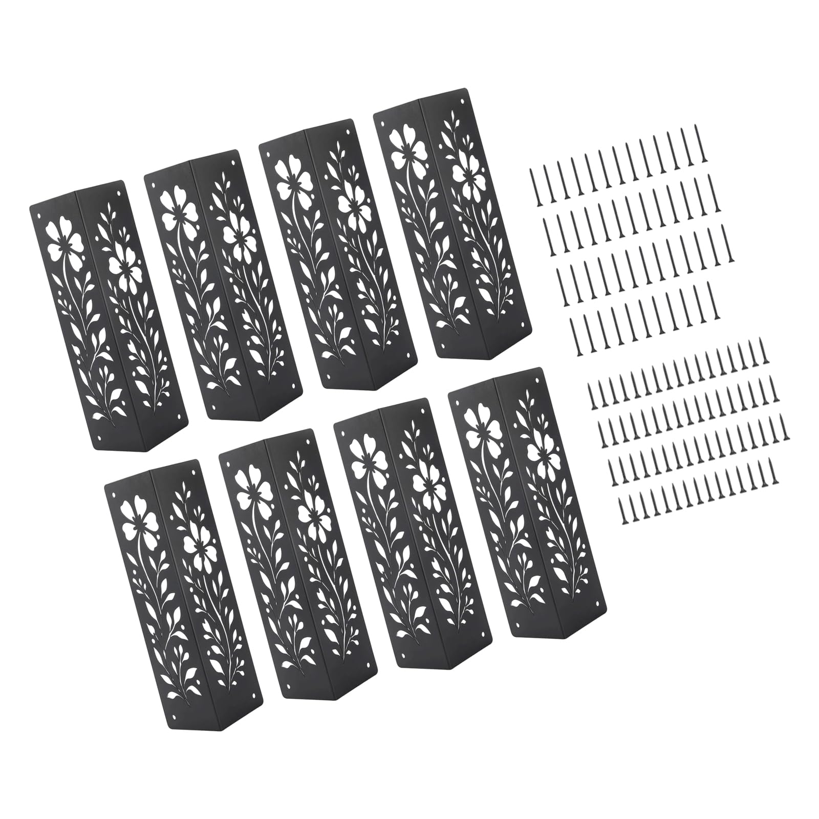 Our Fave 8Pcs 4 / Corner Brackets For Wood Frame Garden Beds, Thickened Metal Decorative Flower Garden Bracket