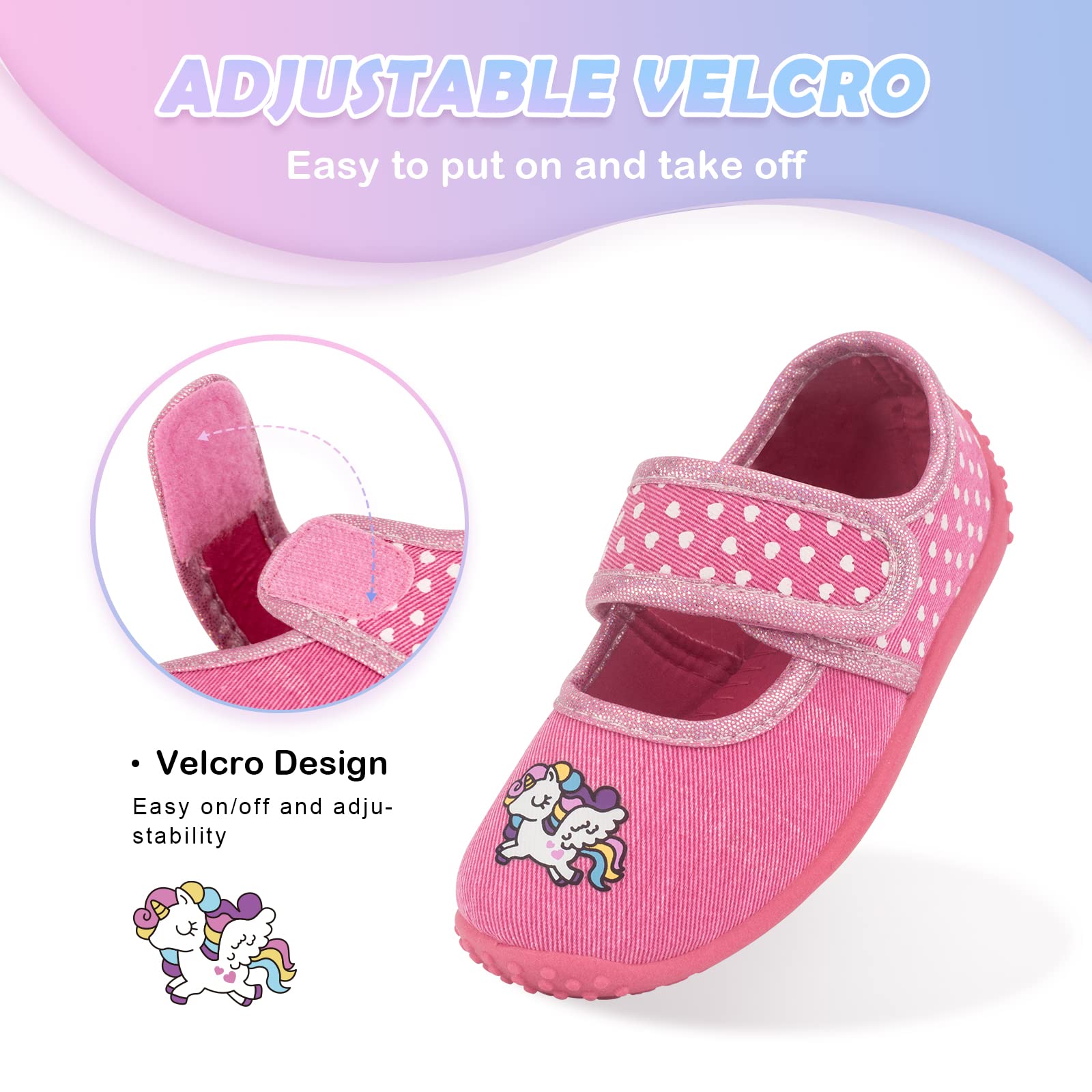 FUNCOO PLUS Enfant en bas âge filles pantoufles enfants été léger maison chaussures enfants anti-dérapant maison intérieur pantoufles