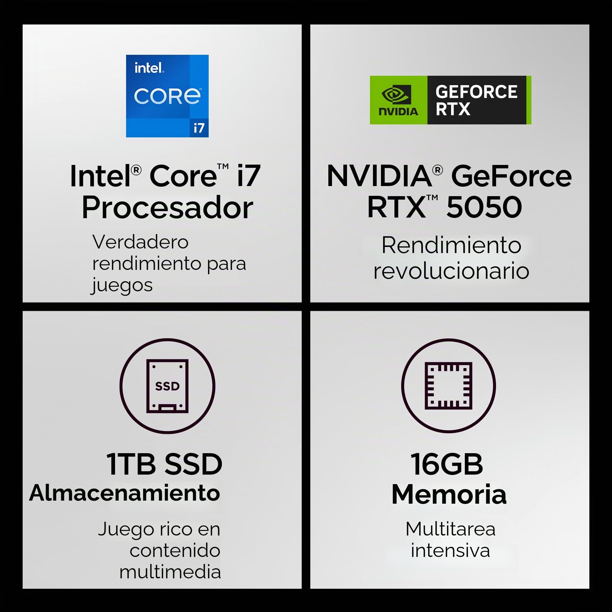 Lenovo Legion LOQ Laptop para juegos con IA Intel Core i7-13650HX, pantalla FHD IPS de 15.6 pulgadas de 144 Hz, GeForce RTX 5050, memoria de 16 GB, almacenamiento de 1 TB, G-Sync, gris luna