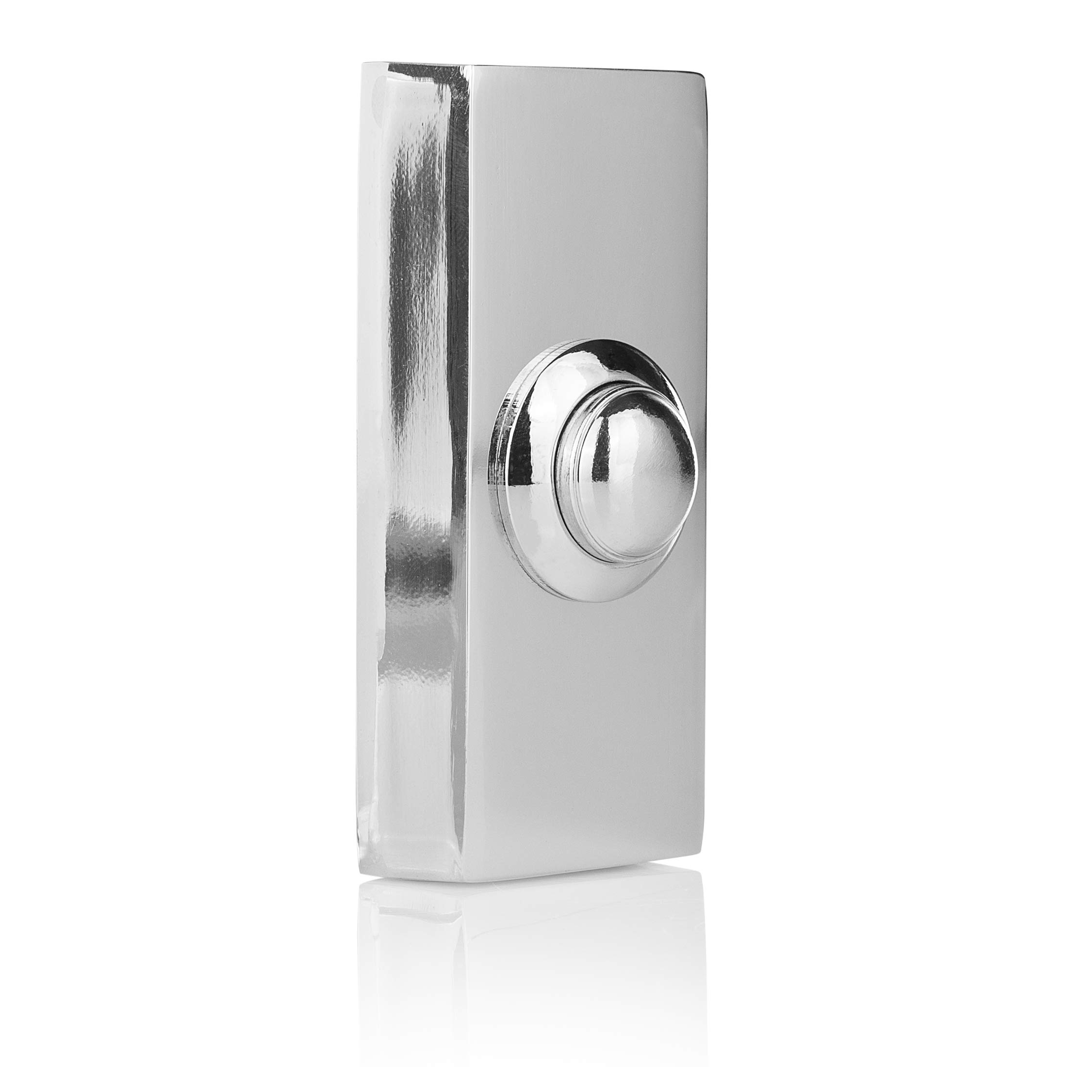 ByronWired Bell Push Surface Mounted - Chrome