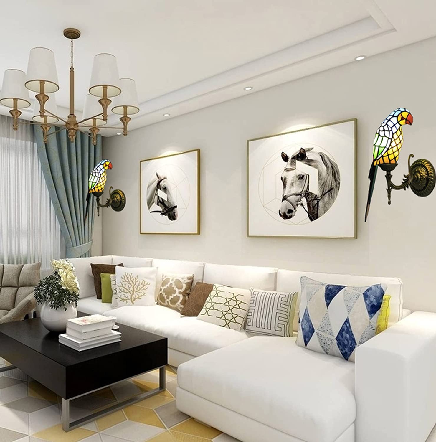 Amazon.co.jp : Tiffany スタイル壁ランプ,ティファニー ブラケット  