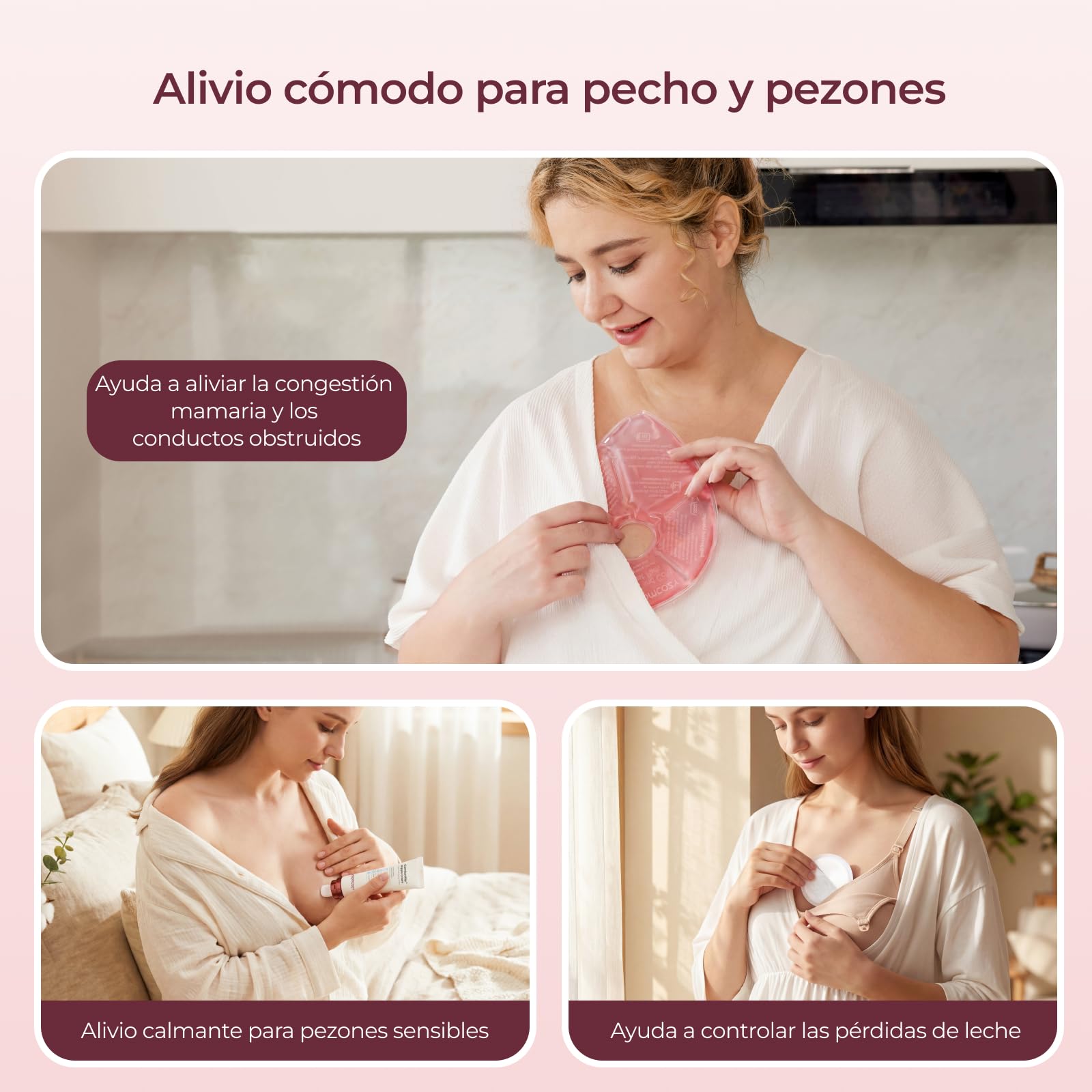 Momcozy Kit Posparto 73 Piezas para Lactancia, Neceser Bolsa Hospital Parto con Discos Absorbentes, Compresas Frío Calor, Crema Pezones, Recolectores Calostro y Bolsas Leche Materna