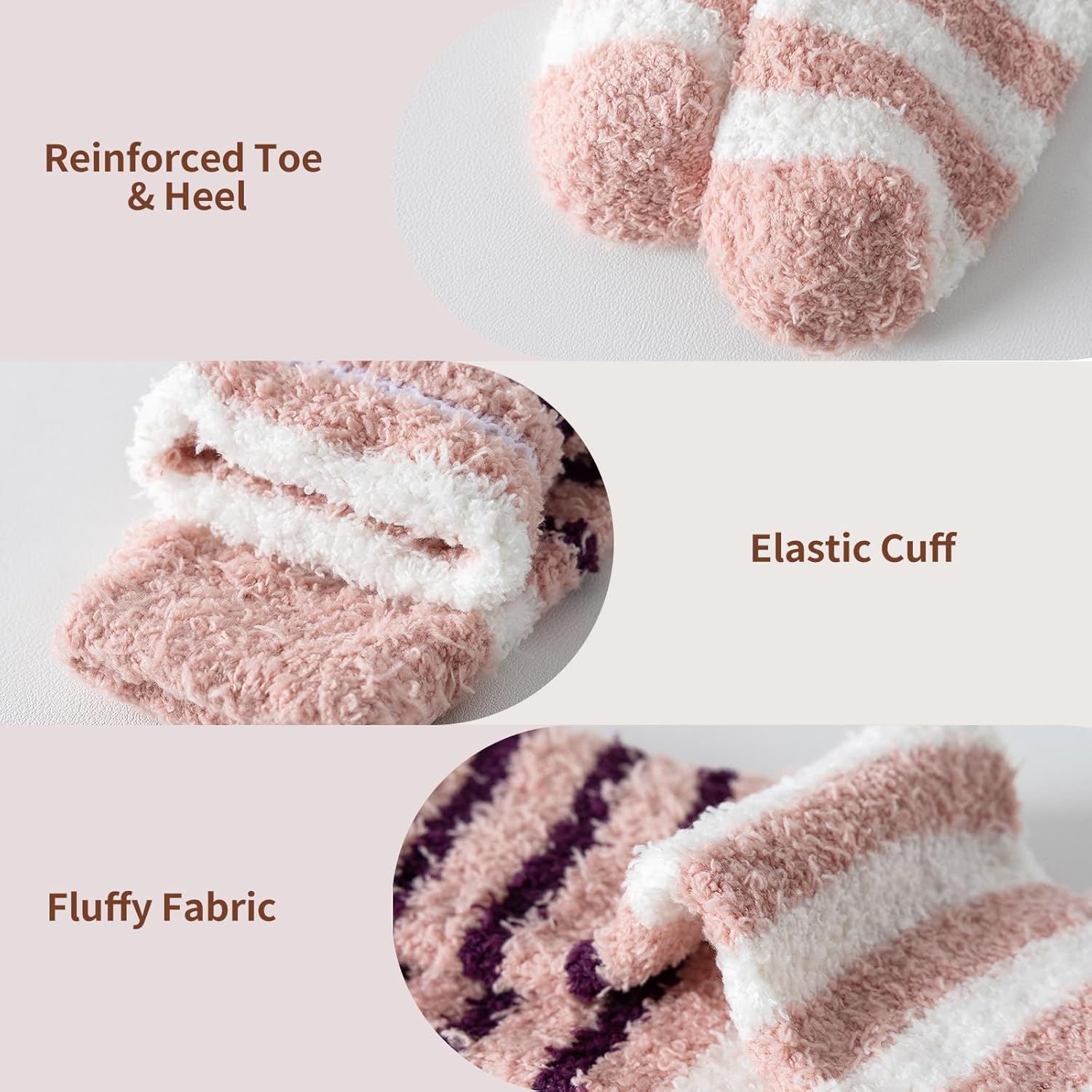 Premillow Fuzzy Socks for Women, Fluffy Socks Womens, Cozy Slipper Sock for Women, Super Soft Warm Winter Fuzzy Sleeping Sock - Image 5