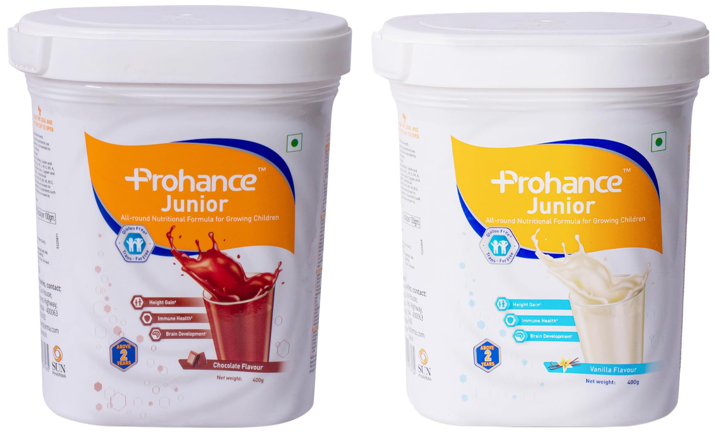 Prohance Junior - 400 gm flavour combo Vanilla and Chocolate-image-14