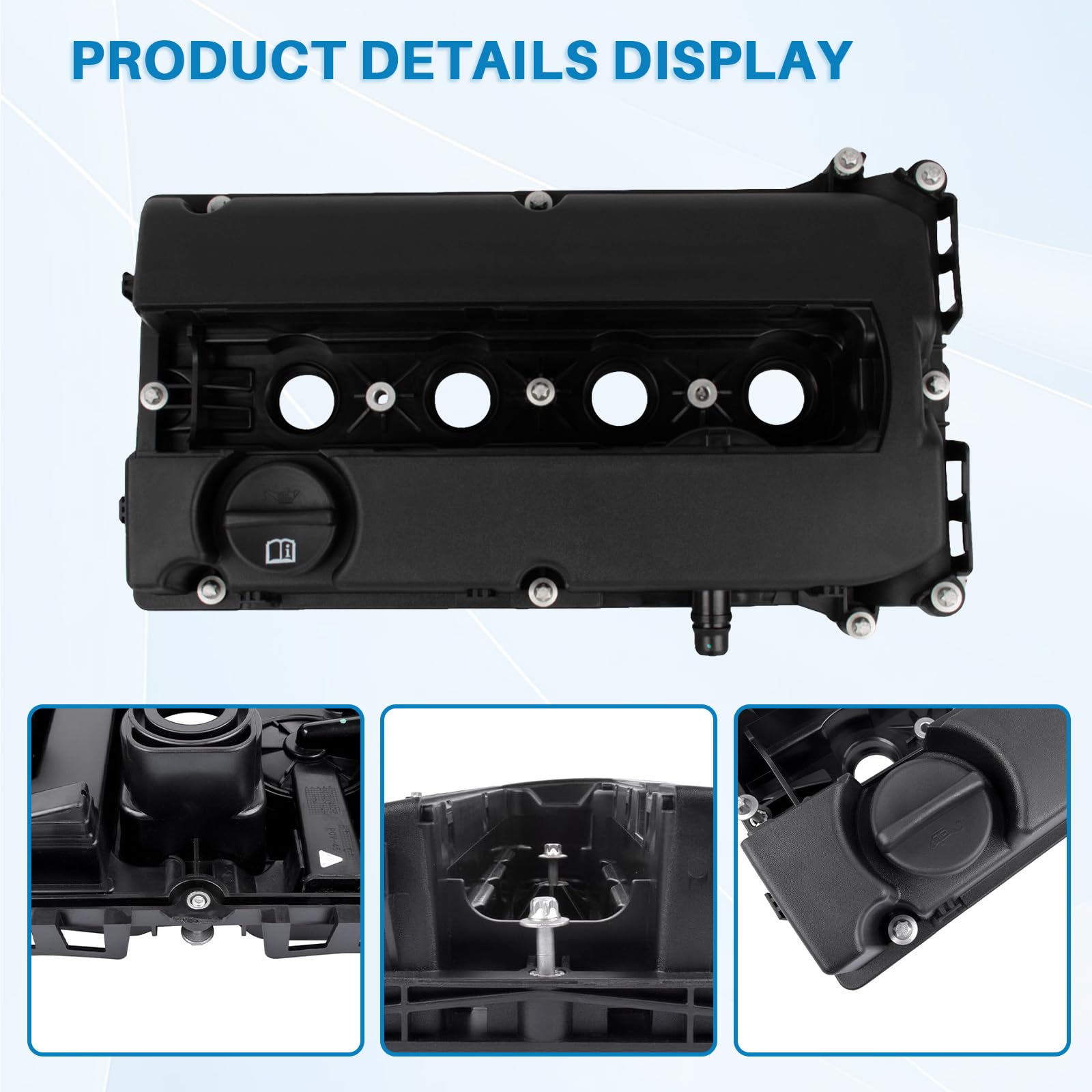 Copertura per testata cilindri compatibile con Astra H J Corsa D Insignia Meriva A Mokka Vectra C Signum Zafira B C Sostituzione per 55564395 55558673