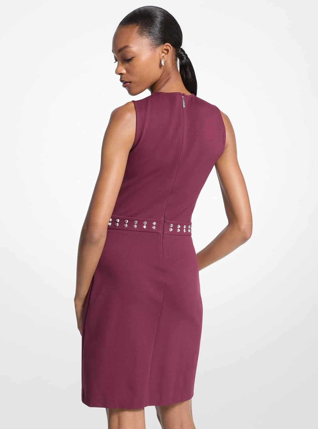 Michael Kors Women's Astor Stud Sleeveless Mini Dress