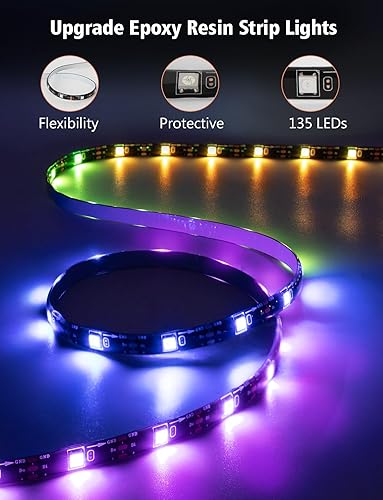 Miniatura 8 de echosari Sincronización de retroiluminación de TV con pantalla, luces de TV que cambian con TV para pantalla de 55 a 65 pulgadas, control