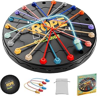 Lartoys Rope Untangling Puzzle Game - Educational Travel Board Game for Kids Adults, Family Strategy Challenges, Screen-Free Fun
