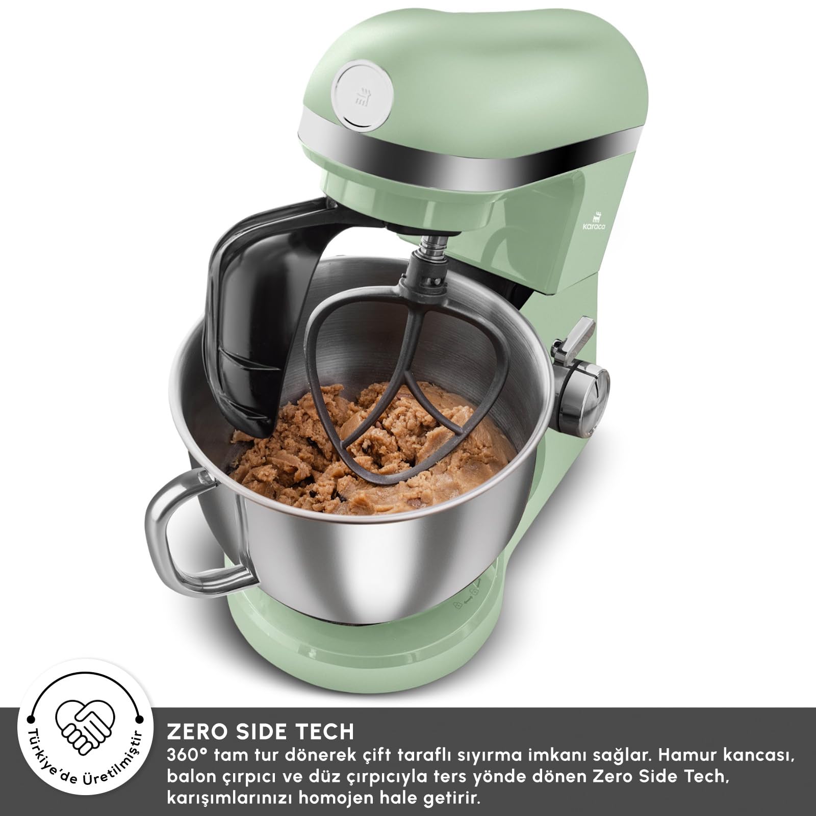 Karaca Mastermaid Chef Pro Çift Kollu Stand Mikser Cabbage Green