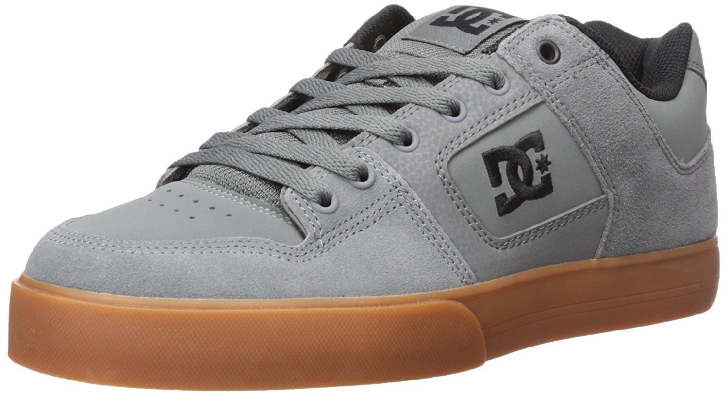 DC Shoes Mens Pure Skateboarding Shoes 46.5 EU Grey/Gum