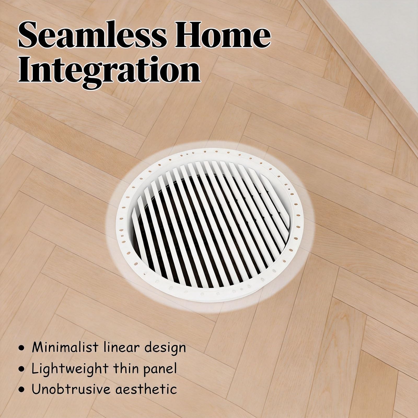 Coperture per prese d'aria, griglia decorativa ad alto flusso d'aria per casa e ufficio, facile installazione, registro di alimentazione e scarico HVAC, perfetto per camera da letto e soggiorno
