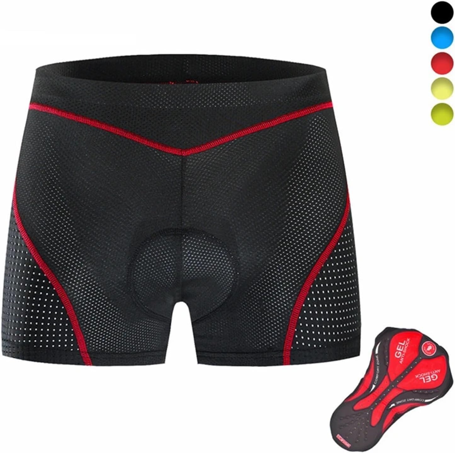 Cuissards de Cyclisme Cuissards De Cyclisme, sous-Vêtements for Femmes Et Hommes avec Coussin en Mousse Silicone Gel Cuissard Respirant for L'extérieur VTT Vélo Route Bikepacking