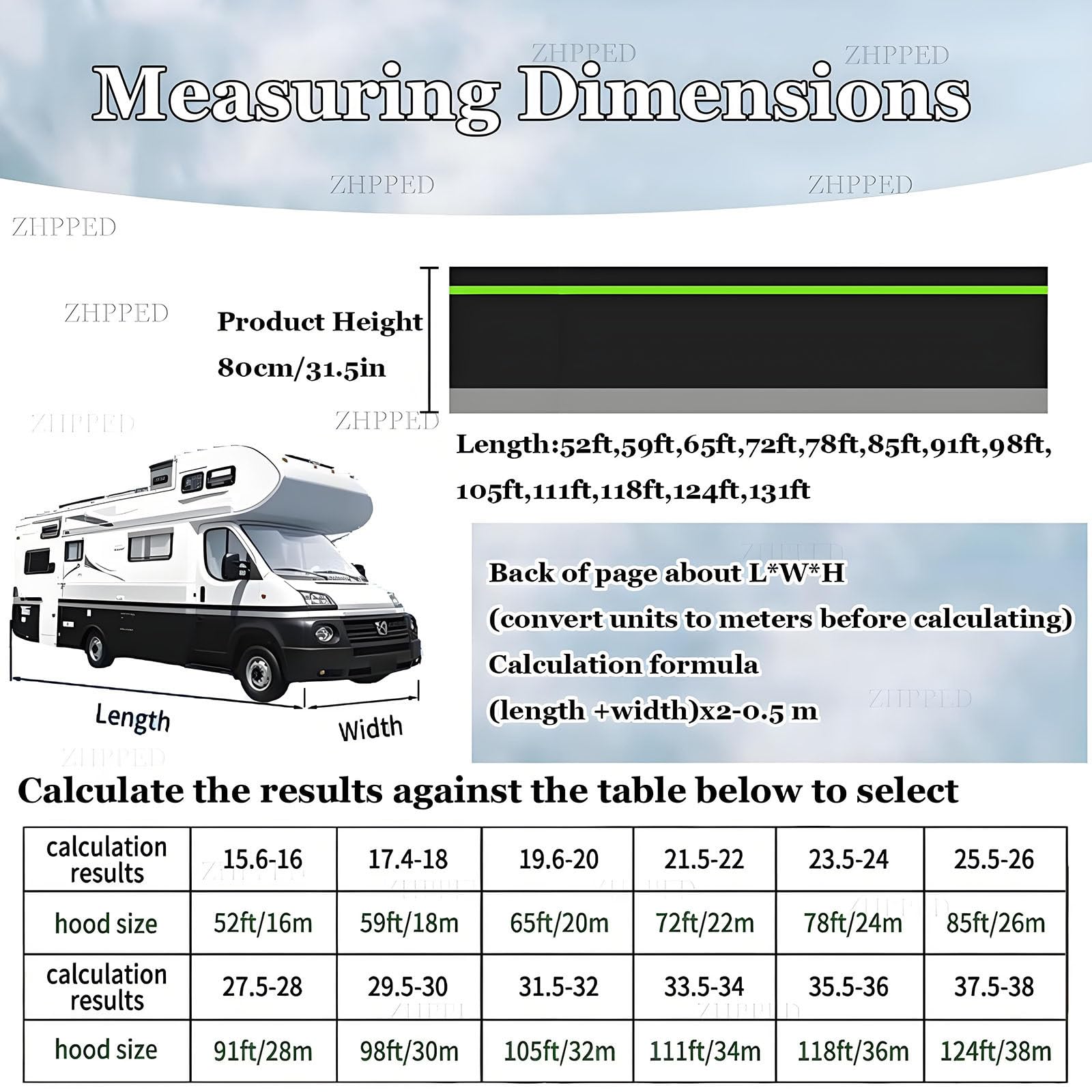 Wohnmobil-Camper-Sockelleiste für Winterschutz, isoliert, wind- und schneefest, einfache Installation und Lagerung, Ganzjahres-Reiseanhängerabdeckung