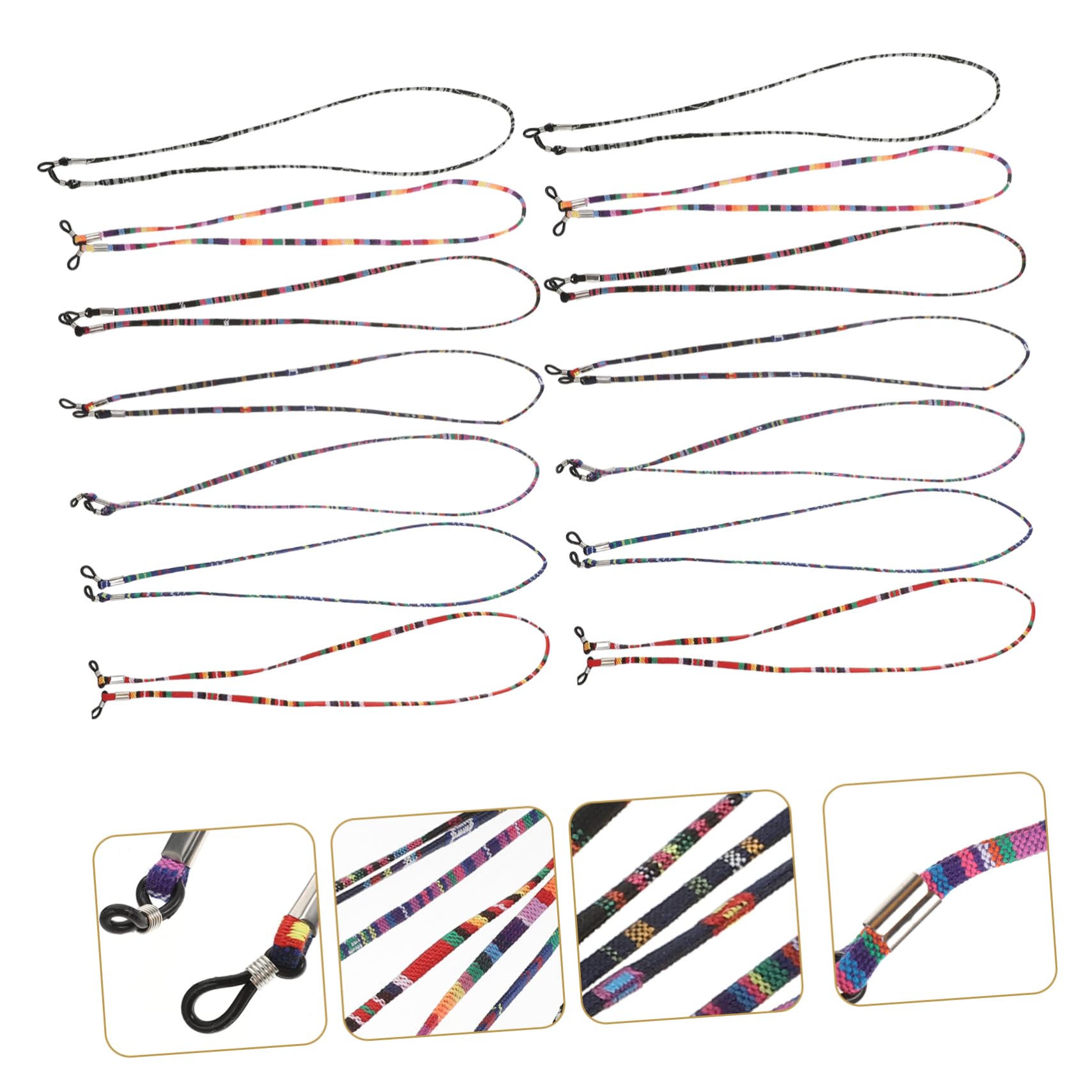 VALICLUD Brillenseil Lanyards Brillenkette Brillenzubehör Brillenkette Sonnenbrillen Hängeseil Langlebige Brillen Hängeseile Brillen Lanyard Hängekette Aus Polyester