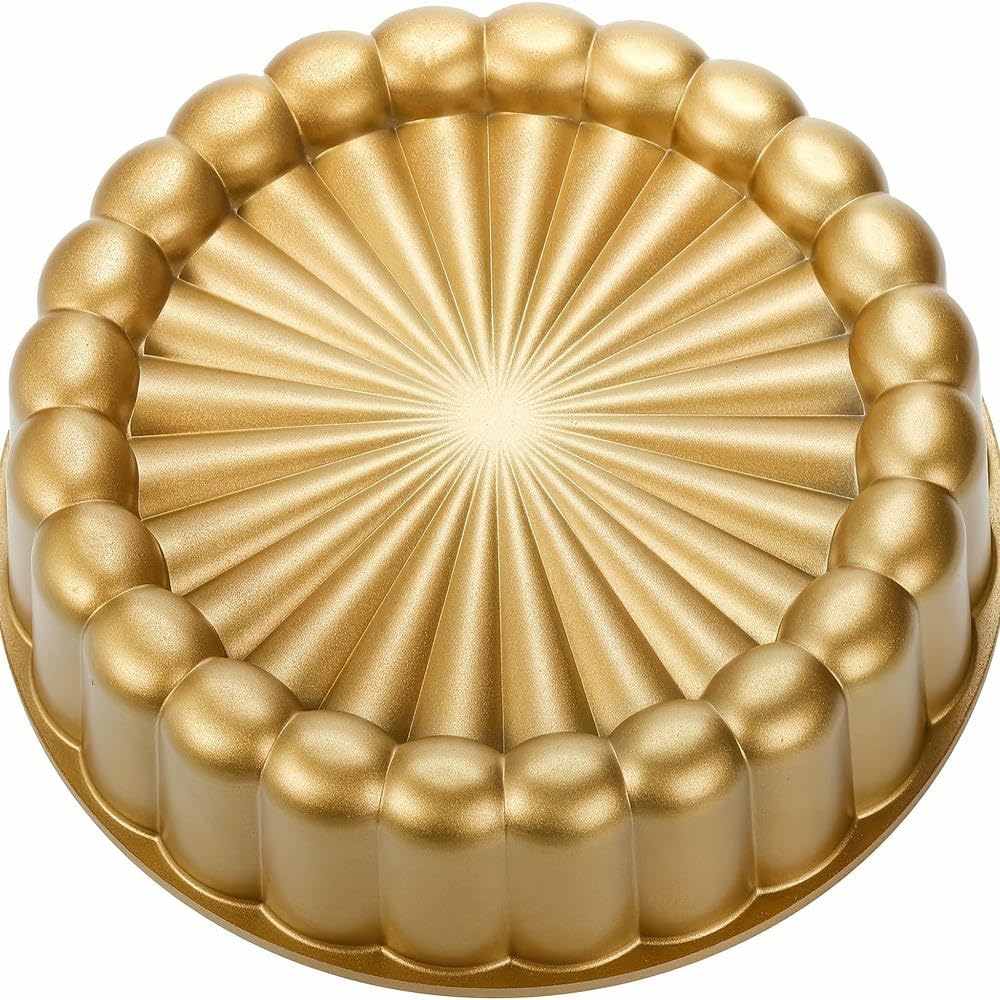 Molde para Pasteles Redondo de Aluminio con diseño de Flores para Bodas de NYSDM: fácil desmoldar, Utensilios manuales Especiales y novedosos para Hornear
