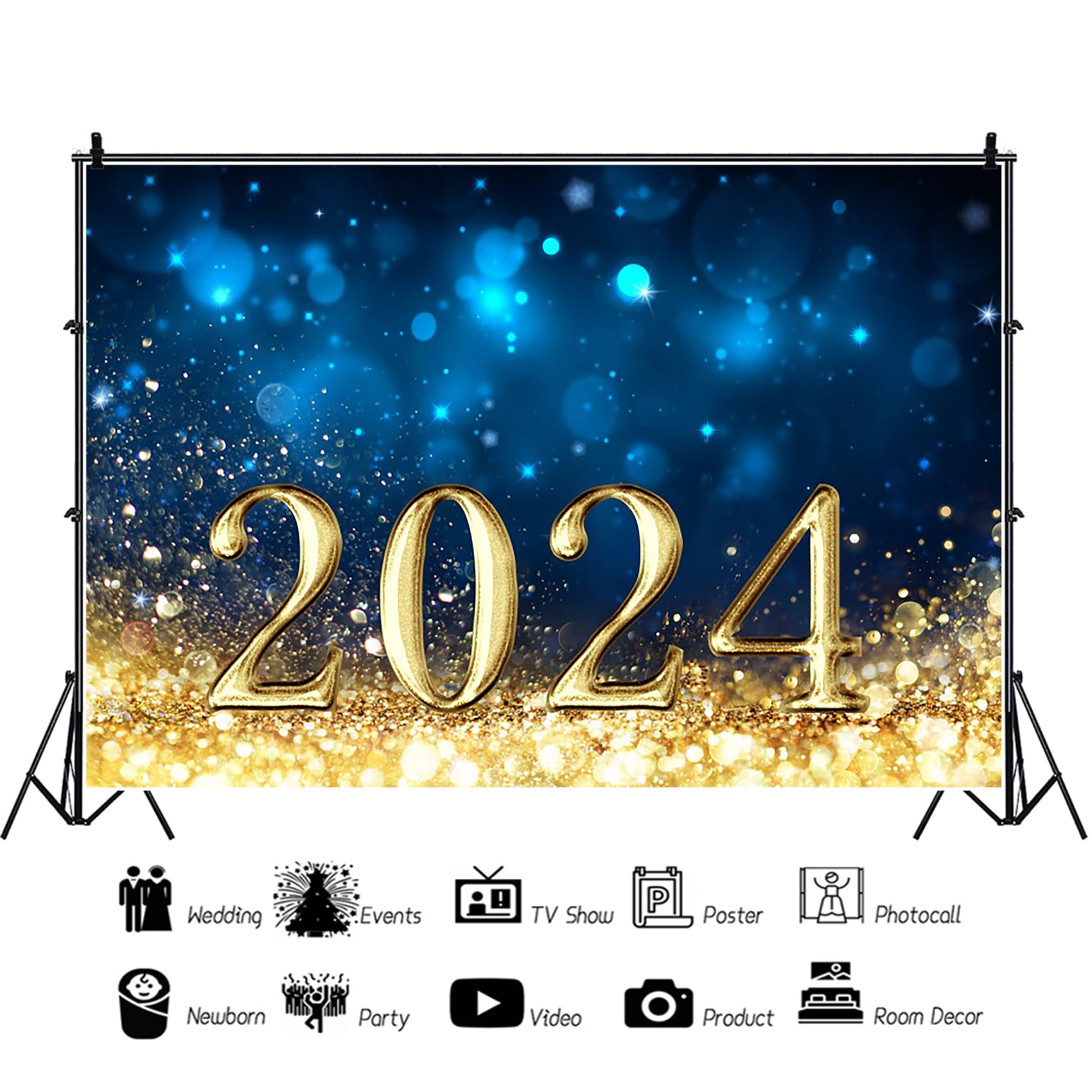 Toile De Fond Du Nouvel An Pour La Photographie - Kate Backdrops