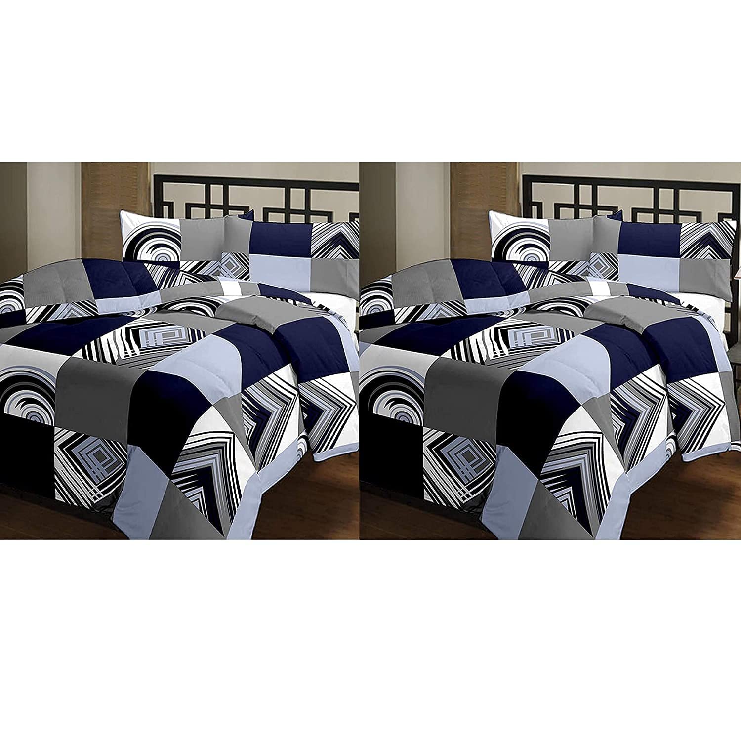 J SHREE 100% Reversible Single Bed AC Blanket/Dohar/Combo Set of 2 Pc (Gray Chek S Combo) (B09T5LPW2F) Amazon Price History, Amazon Price Tracker