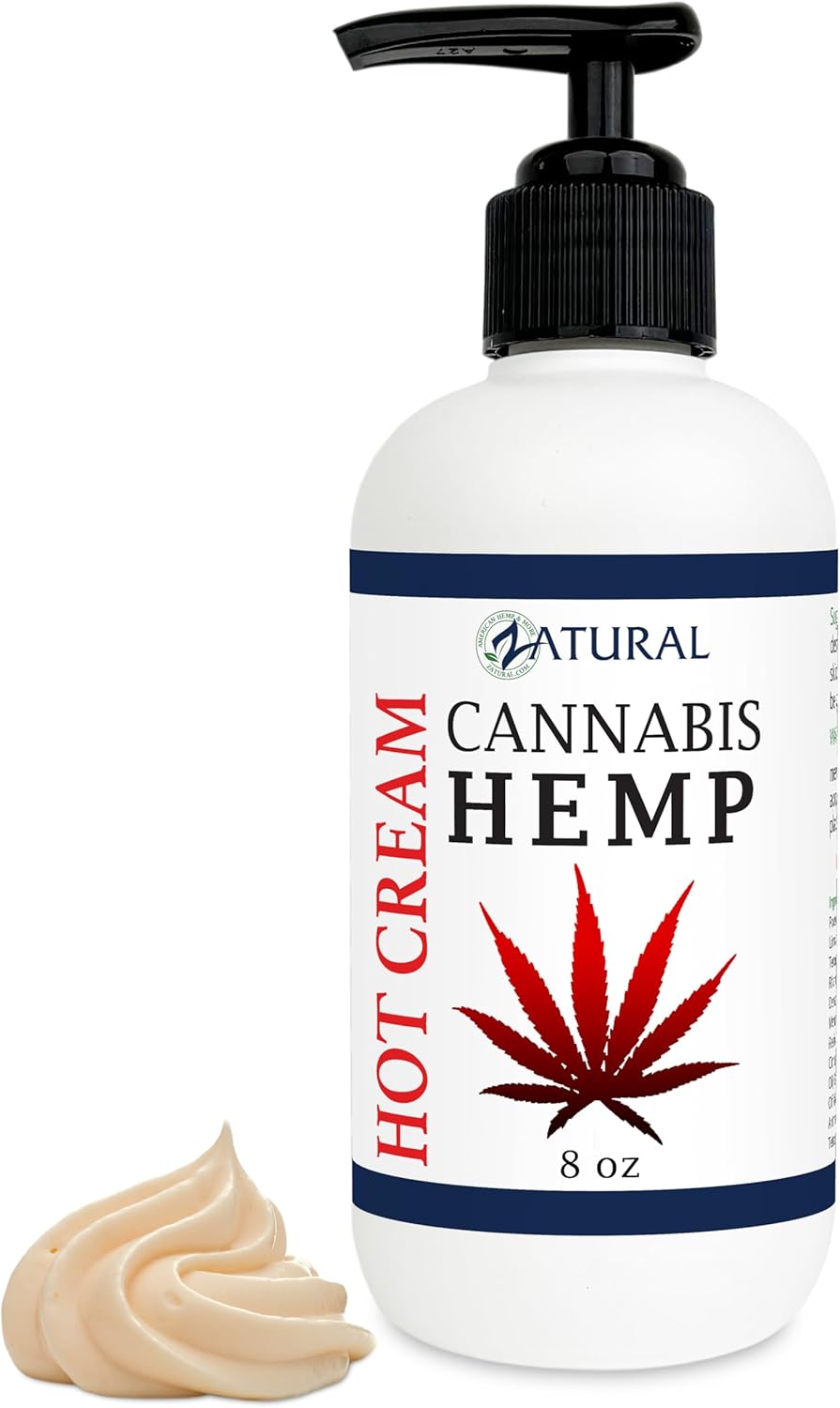 Zatural Hemp Hot Cream with Essential Oil Blend, Aloe, Hemp, and More (8oz Pump) Zatural Hemp Hot Cream with Essential Oil Blend, Aloe, Hemp, and More (8oz Pump)