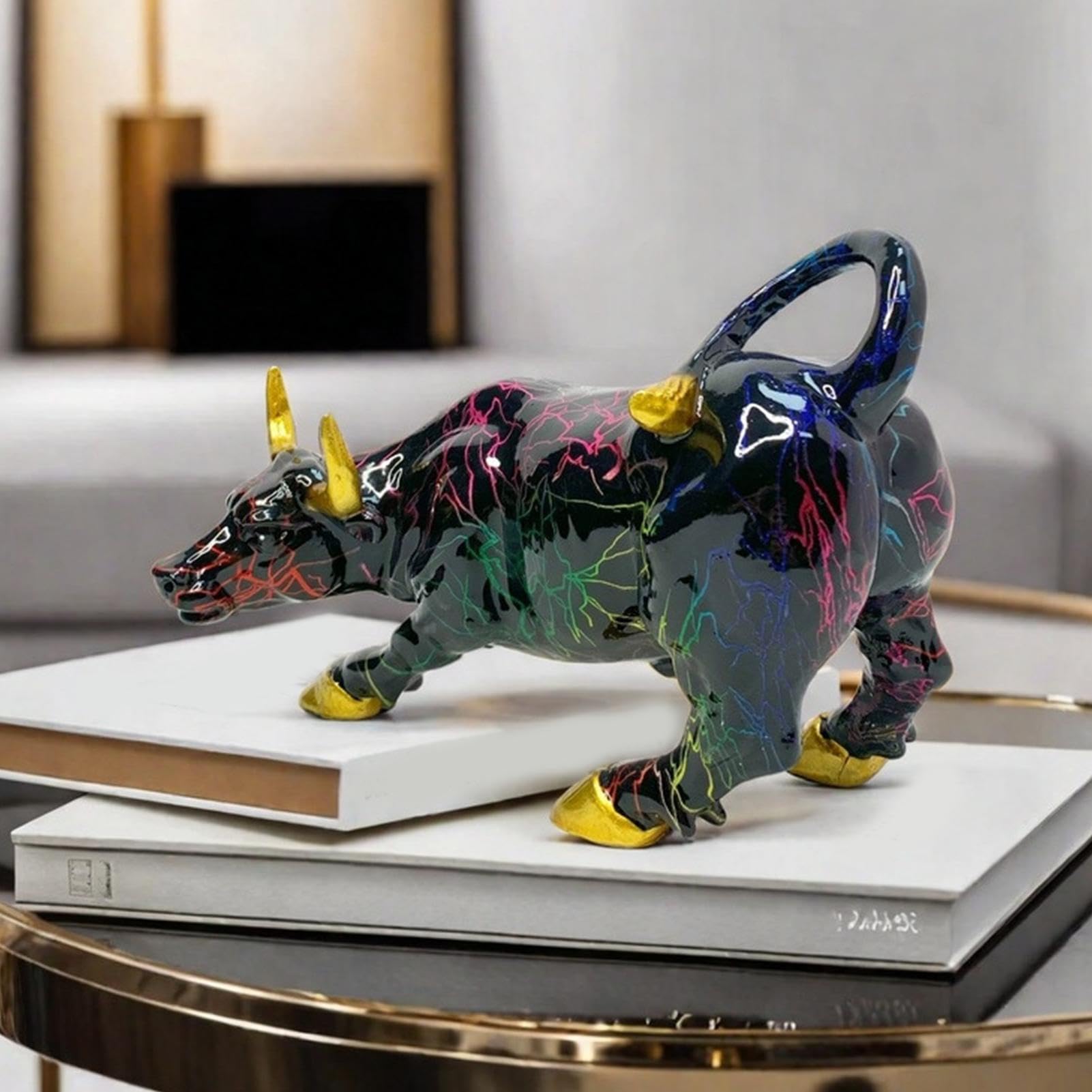 Bulls - Figuras de resina exquisitas y elegantes para escritorio