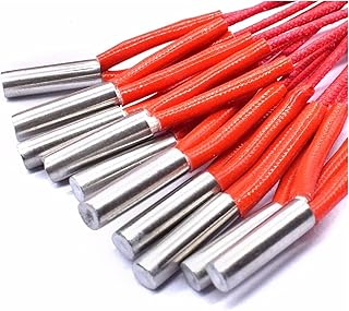 MAIO 10pcs 6 * 20mm Heating Tube 12V/24V 40W Heating Pipe Cartridge Heater Fit For 3D Printer Prusa Mendel Extruder service (Size : 12V 40W)