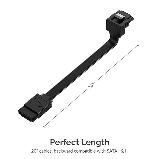 SABRENT Cable de Datos SATA III con Pestillo de Bloqueo 3 Pack 20in miniatura 6