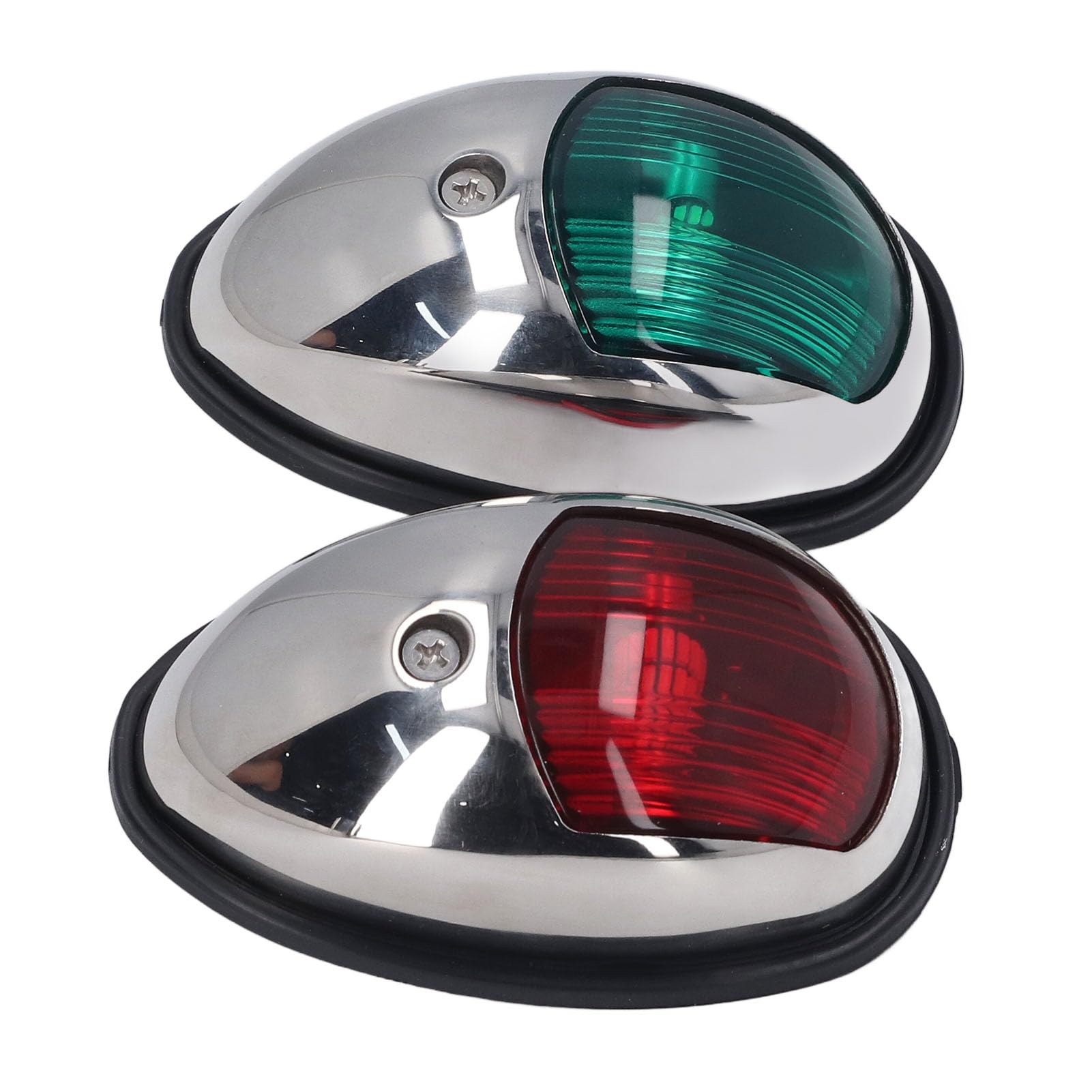 Luci di navigazione per barca, luce LED rossa e verde, impermeabile, in acciaio inox SS316, DC12V 24V, 1.2W, 112.5°, USCG 2NM