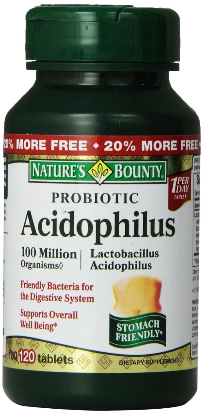 Probiotic Acidophilus Tablets, 120 ea (Pack of 5)