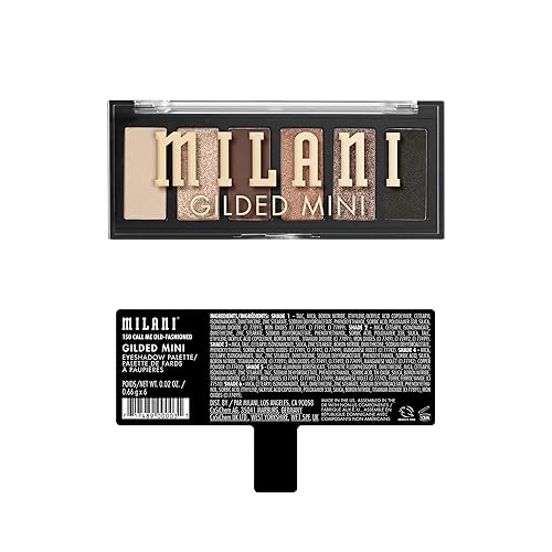 Miniatura 2 de Milani Mini paleta de sombras de ojos dorada con 6 tonos mate y brillantes - Call Me Old-Ffashioned