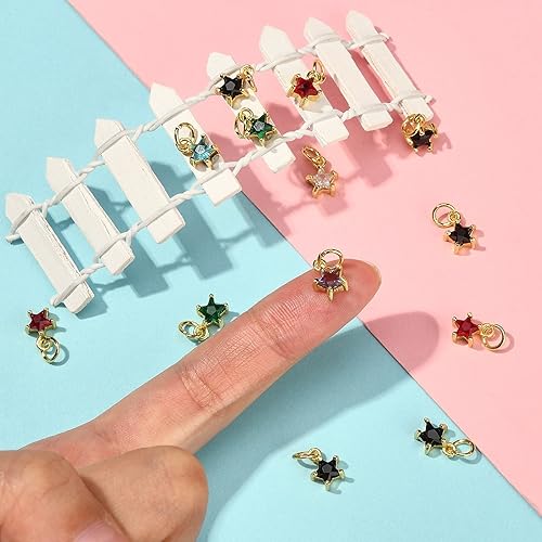 Miniatura 4 de Encantos de colores de diamantes de imitación de cristal de, Zirconia cúbica, Circonita cúbica