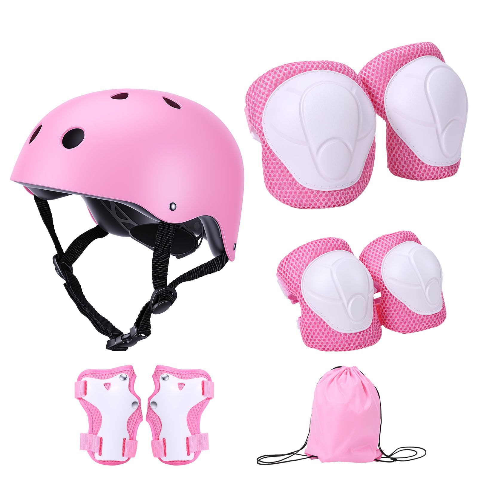 Equipo de Proteccion Infantil 9 Piezas con Casco Ajustable, Rodilleras, Coderas y Muñequeras para Patinaje Ciclismo