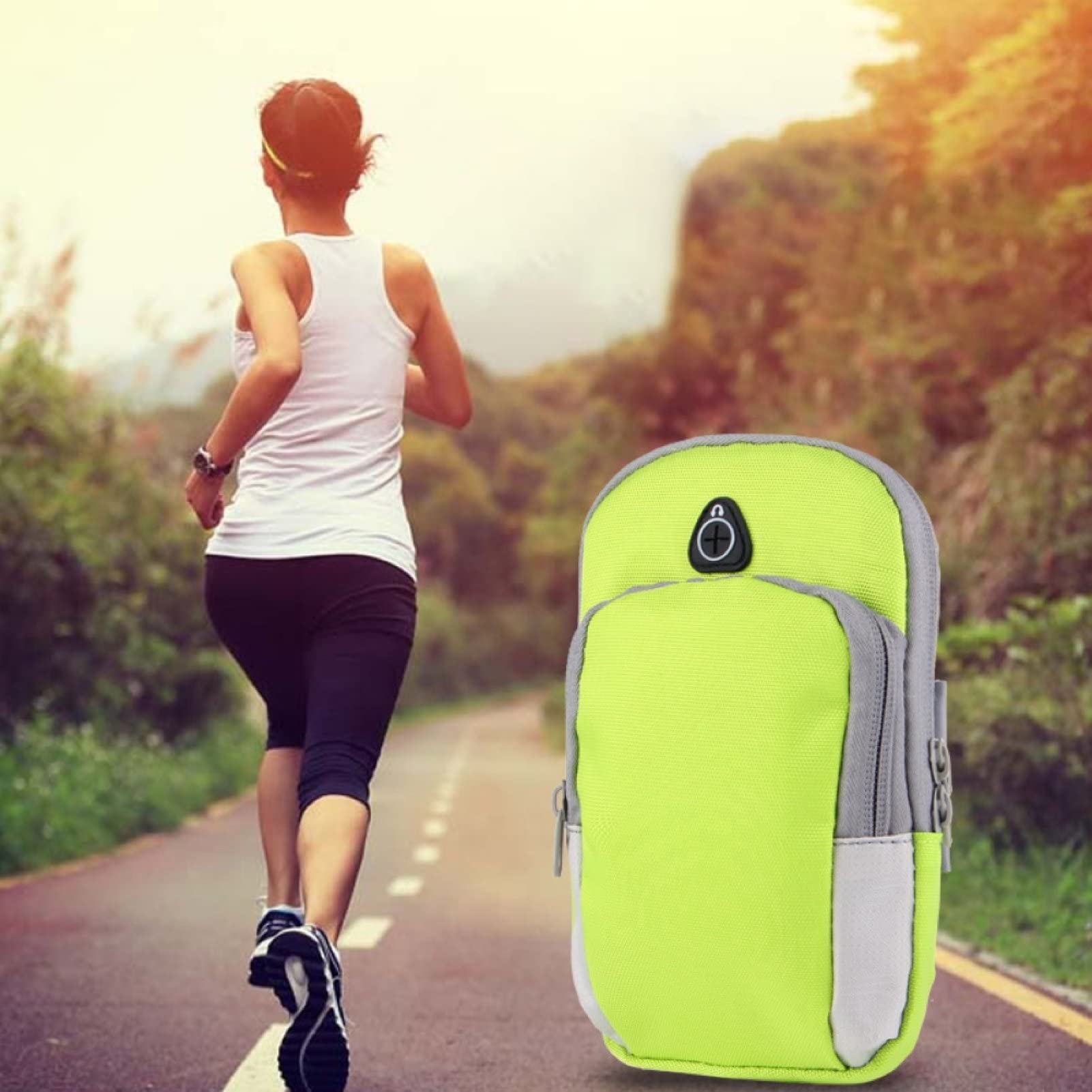 ADITAM Sacs de Course Sports de Plein air Zipper Gym Running Fitness Brassard Sac Pochette pour téléphone 4-6 Pouces Double The Comfort