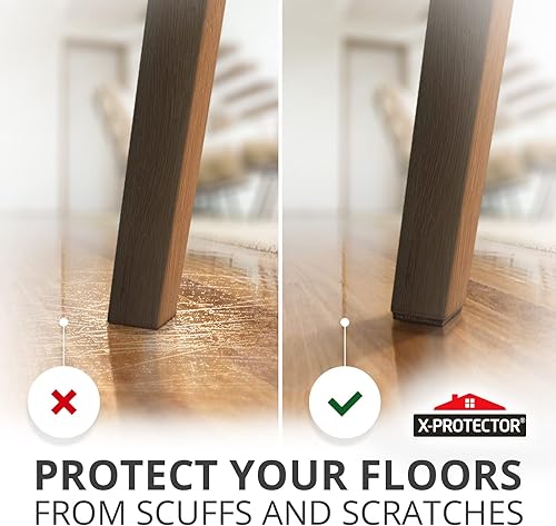 Miniatura 10 de X-Protector Almohadillas antideslizantes para muebles para suelos de madera dura, 16 unidades de 3 pulgadas, almohadillas antideslizantes para
