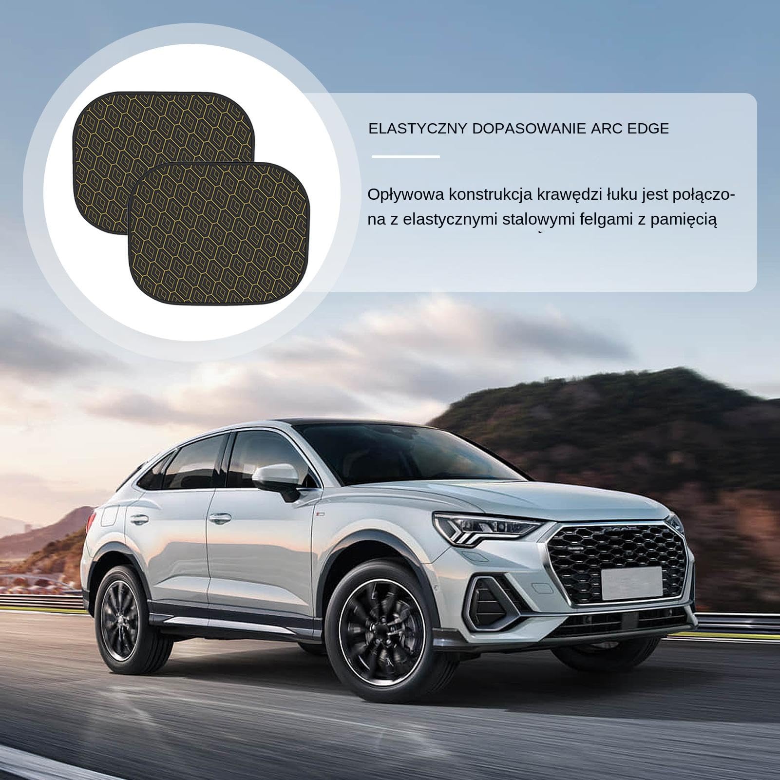 Window Sunshades, Window Shades, Static Cling Sun Protection Lightweight Design Reflective Surfaces Printed Side Easy Installation Reusable, Heat Cover for Vehicles