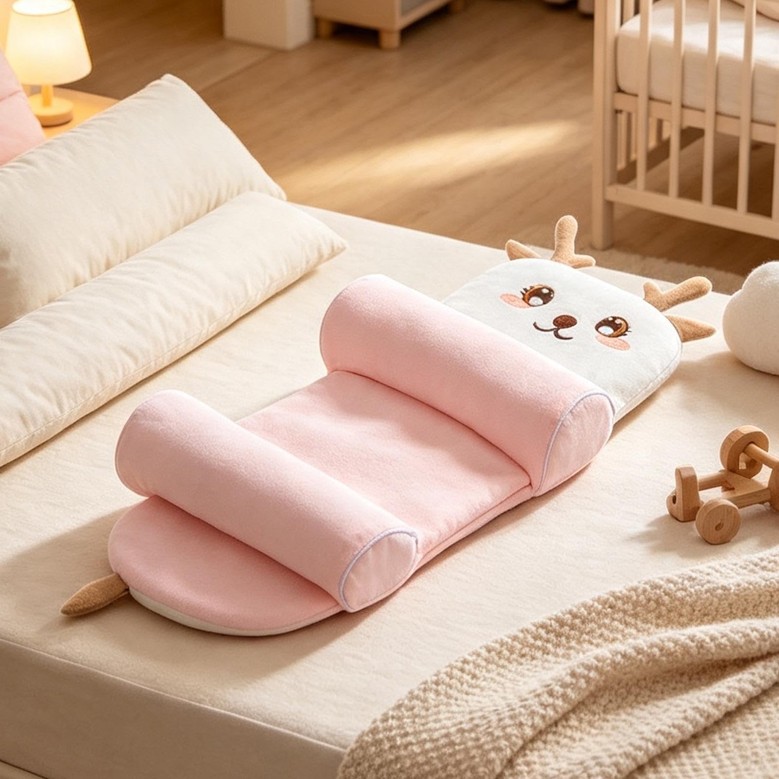 Generico Cuscino Modellante Testa Per Bambini Supporto Lavabile Ergonomico | Cuscino Di Sostegno Collo E Testa Per Bimbi e Bimbe Letti Seggiolini Auto Passeggini Asilo Viaggi Brevi