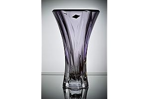 Czech Bohemian Crystal Glass Vase 12'H