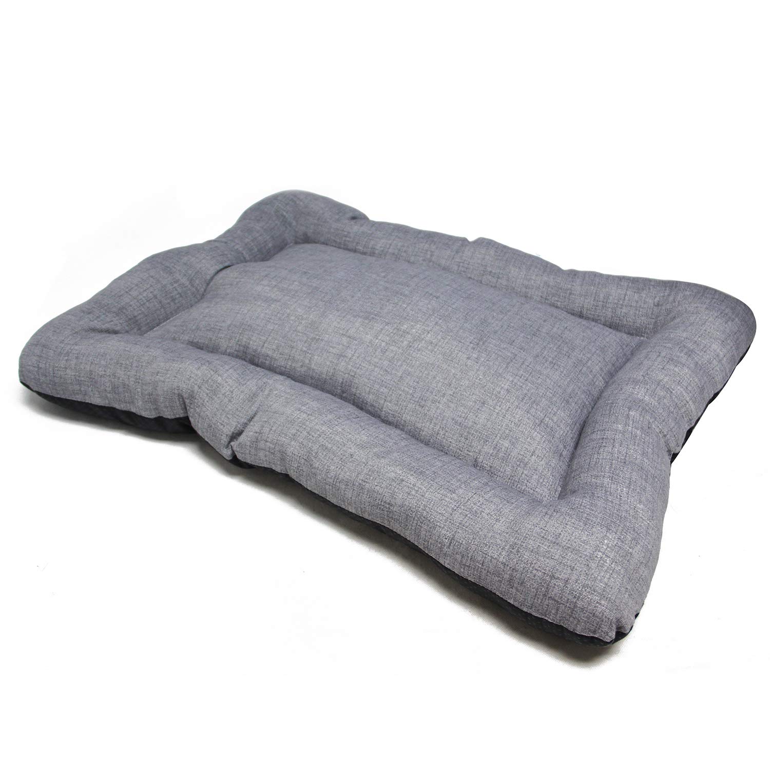 BPS - Coperta, materassino per cani e gatti, cuccia per animali domestici antiscivolo, misura S/M/L, portatile, materasso, divano con cuscino morbido (M: 87 x 67 cm, grigio) BPS-14095GR