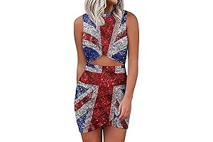 Women's Long Sleeve Union Jack Dress
