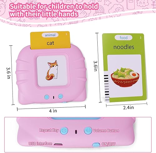 Miniatura 3 de 510 tarjetas didácticas de aprendizaje para niños y niñas de 3, 4, 5 años, discurso de bolsillo para niños pequeños, juguetes sensoriales para