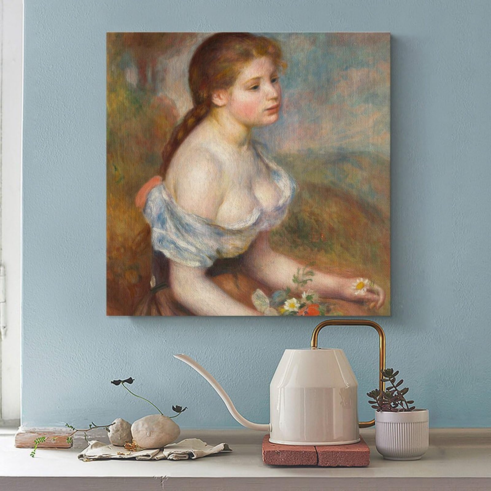 ルノワール「ヒナギクを持つ少女」