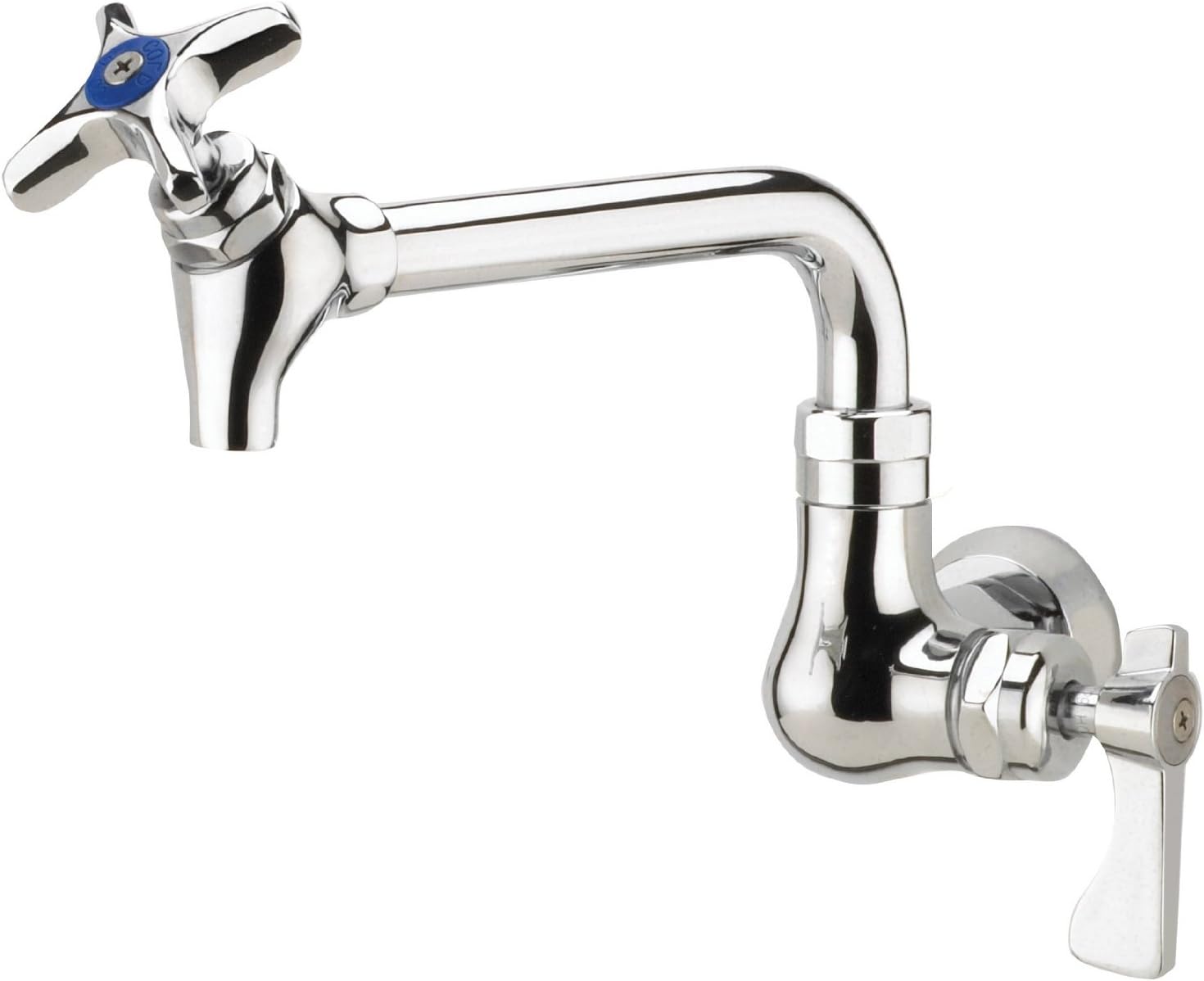 Krowne Royal Series Wall Mount Pot Filler Faucet, 6" Spout, 16178L