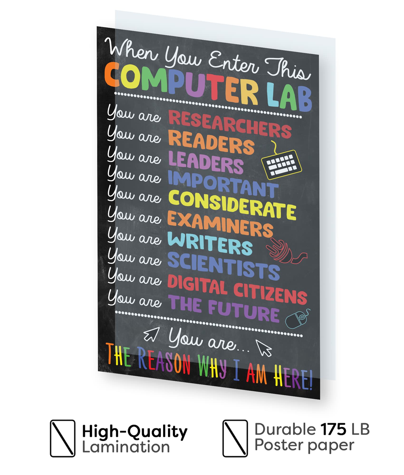 16x24 16x24-computer-lab-poster-unframed-welcome-to-computers-lab-print-classroom-rules-chalkboard-prints-it-computers-teacher-technology-class-sign-back-to-school-no-frame-buy-online-at-best-price-in